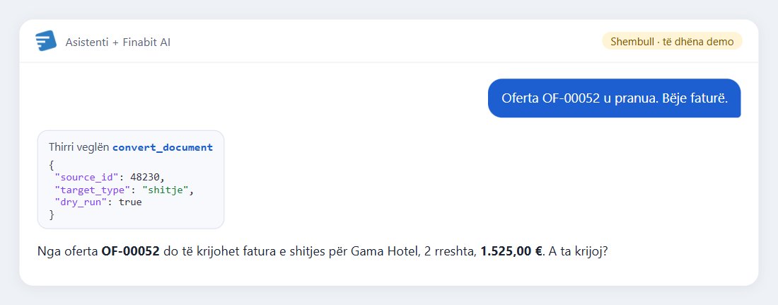 Shembull: Oferta OF-00052 u pranua. Bëje faturë.
