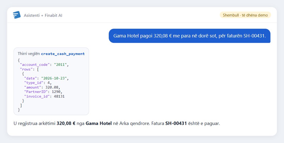 Shembull: Gama Hotel pagoi 320,08 € me para në dorë sot, për faturën SH-00431.