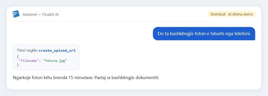 Shembull: Do ta bashkëngjis foton e faturës nga telefoni.