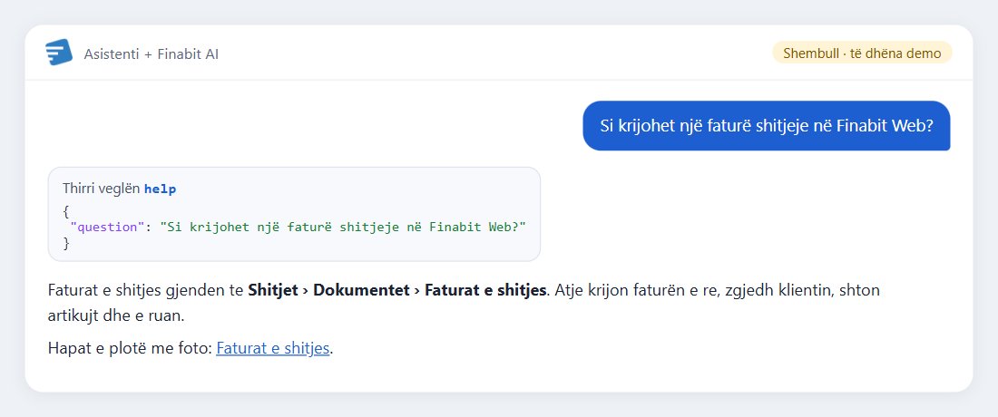 Shembull: Si krijohet një faturë shitjeje në Finabit Web?