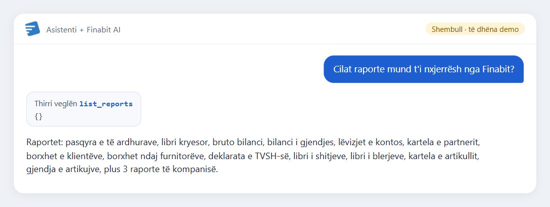 Shembull: Cilat raporte mund t'i nxjerrësh nga Finabit?