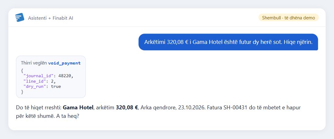 Shembull: Arkëtimi 320,08 € i Gama Hotel është futur dy herë sot. Hiqe njërin.